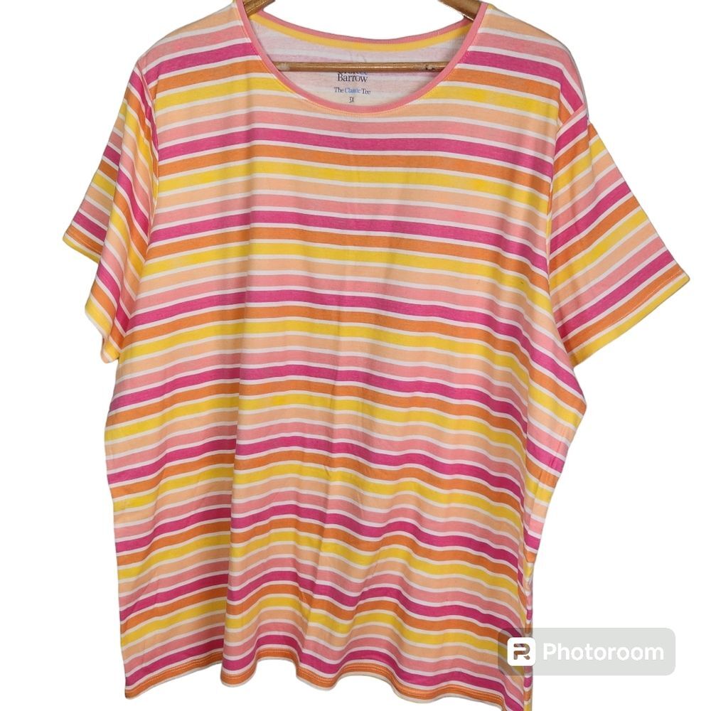 Croft & Barrow Tee Shirt Womens 3X Cotton Pullover  Short Sleeve